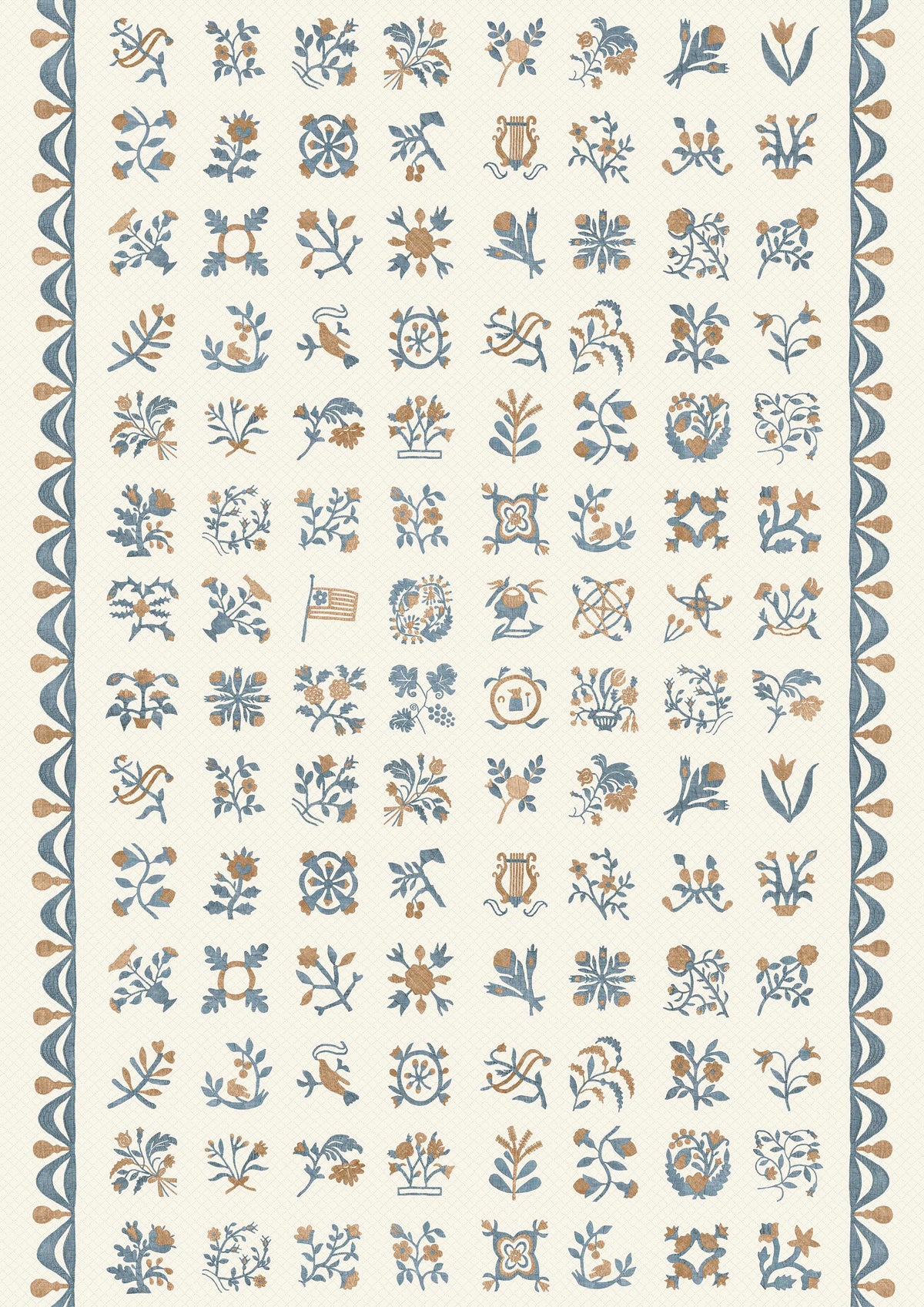 Libertyville Ginger Denim – hel bredd — Lewis & Wood tyg