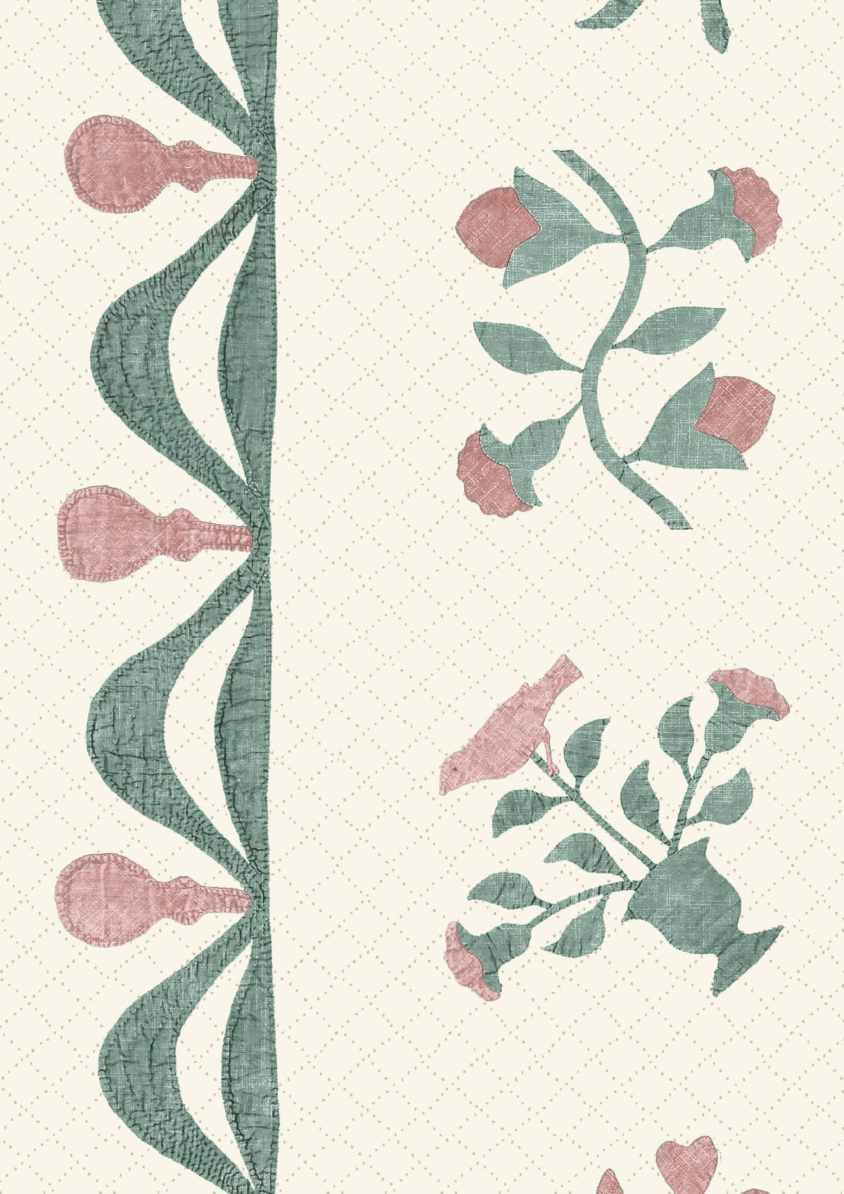 Libertyville Quilt Sage Rose — Lewis & Wood stof