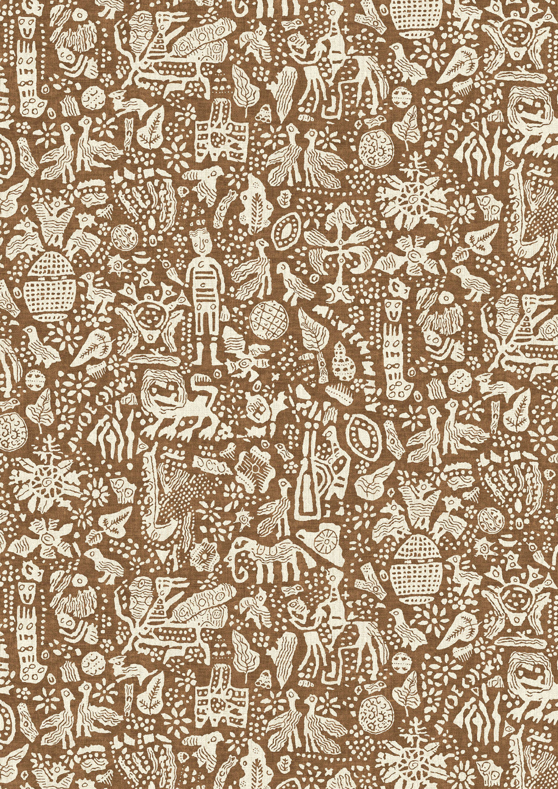 Minna Maze Ginger – close-up — Lewis & Wood behang