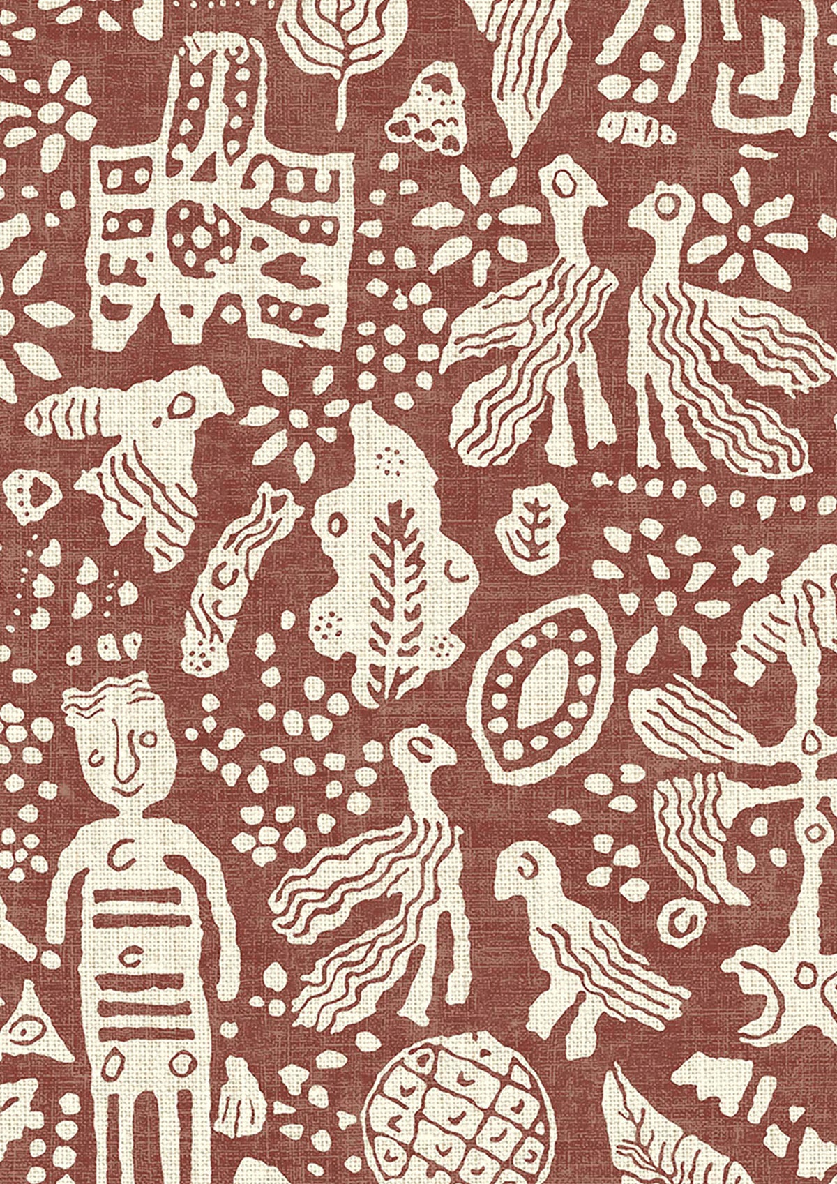 Minna Maze Russet — Lewis & Wood behang