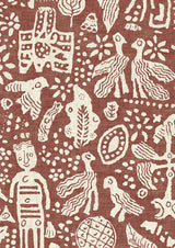 Minna Maze Russet — Lewis & Wood behang