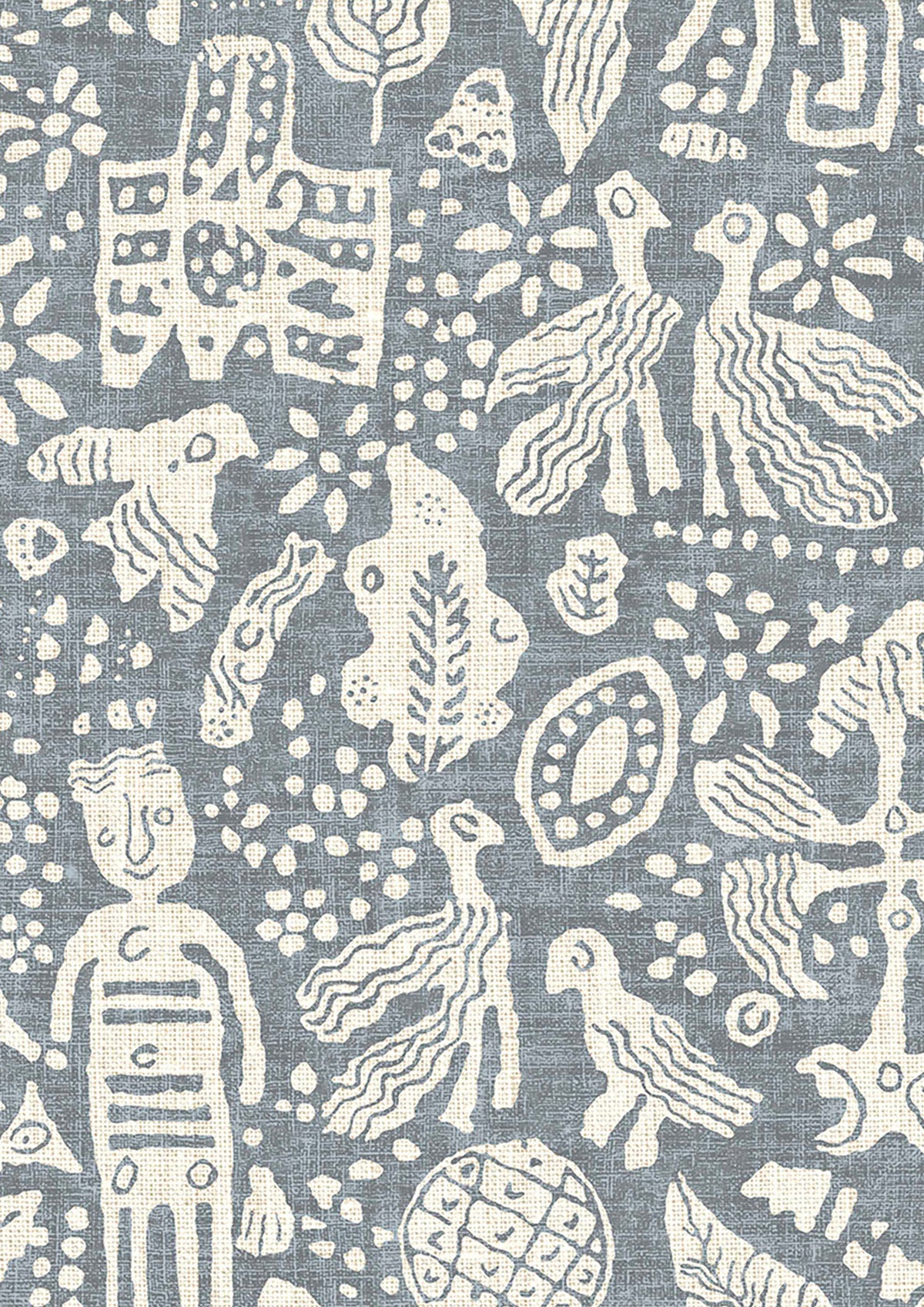Minna Maze Smoke — Lewis & Wood behang
