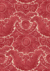 Nantes Madder Red – close-up — Lewis & Wood stof