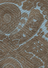 Nantes Overdye Brown Blue – Detail — Lewis & Wood Stoff