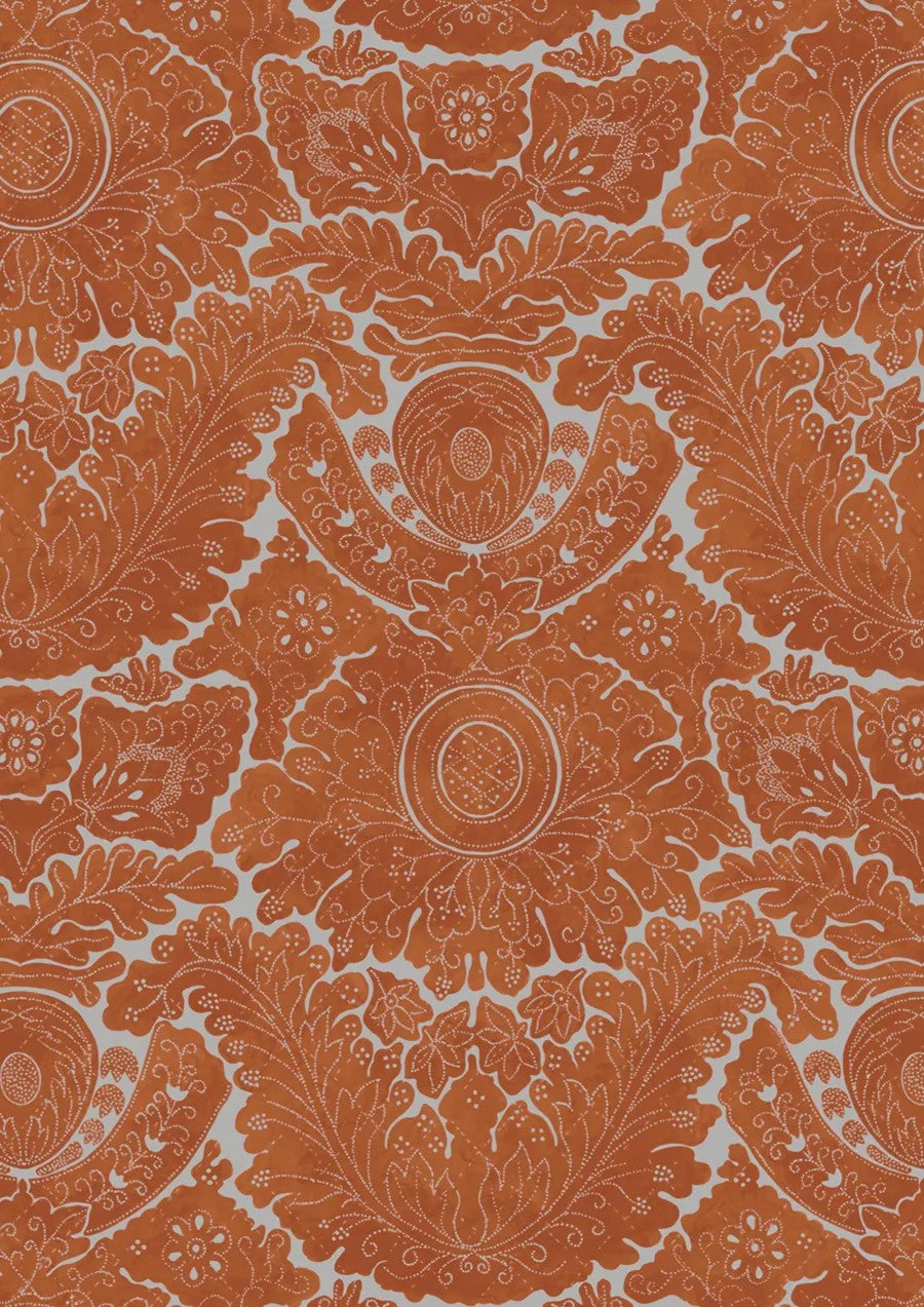 Nantes Overdye Ginger Hellebore – Nahaufnahme — Lewis & Wood Stoff