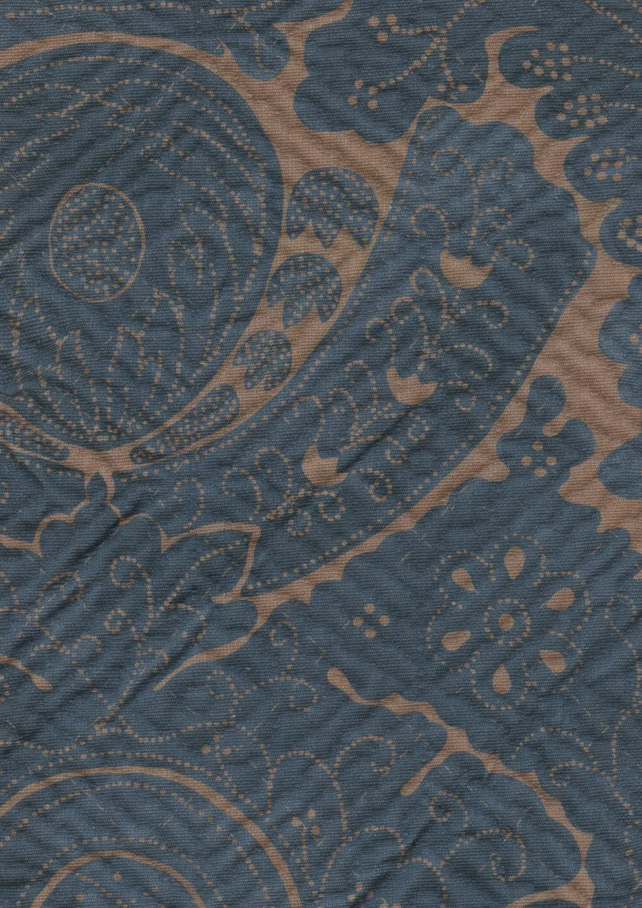 Nantes Overdye Indigo Salmon – Detail — Lewis & Wood Stoff