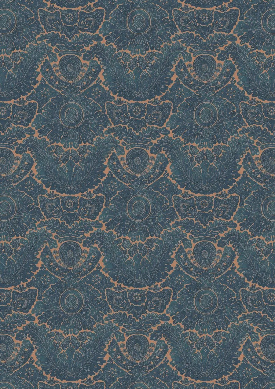 Nantes Overdye Indigo Salmon — Lewis & Wood Stoff