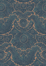 Nantes Overdye Indigo Salmon – Nahaufnahme — Lewis & Wood Stoff