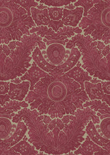 Nantes Overdye Madder Celadon – Nahaufnahme — Lewis & Wood Stoff