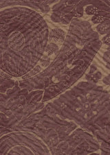 Nantes Overdye Plum Salmon – Detail — Lewis & Wood Stoff