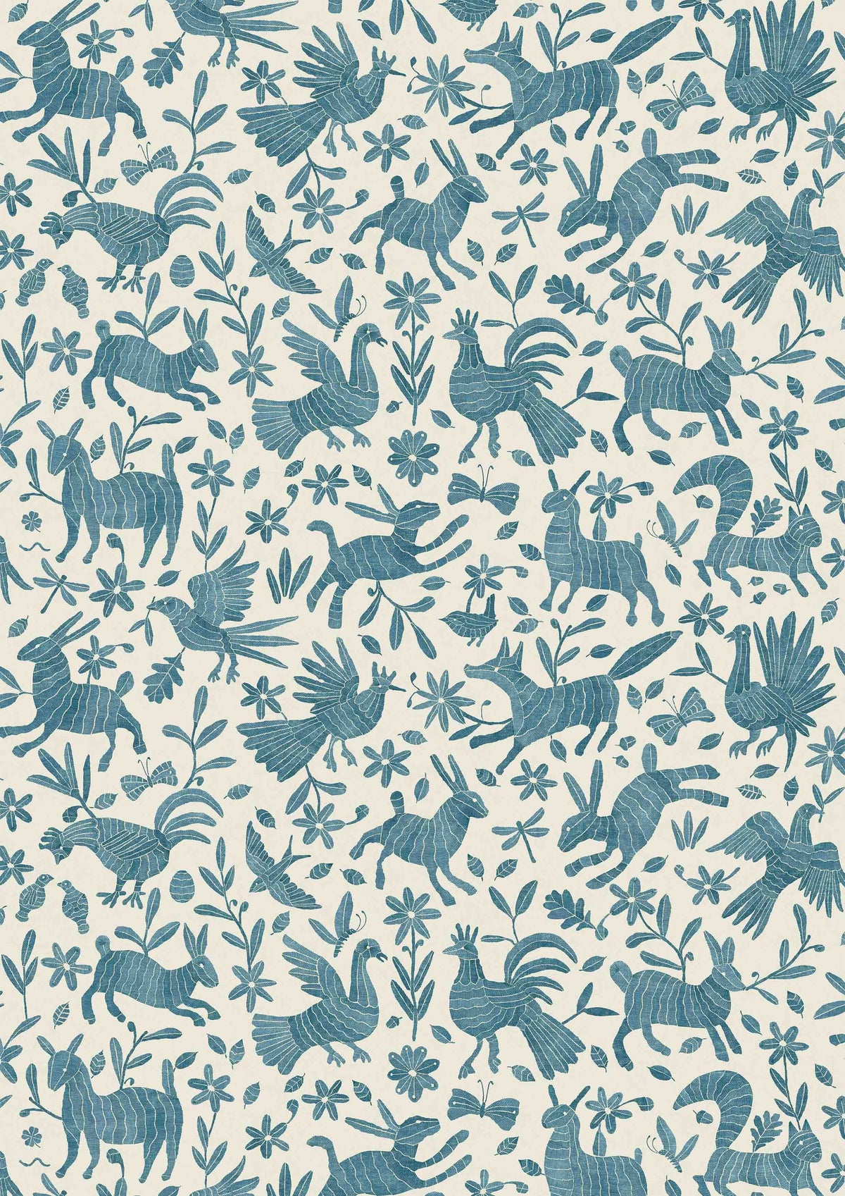 Otomi Bluebird – volle breedte — Lewis & Wood behang