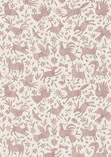 Otomi Bunny Pink – volle breedte — Lewis & Wood stof