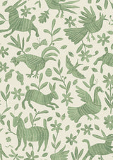 Otomi Leafy – close-up — Lewis & Wood behang