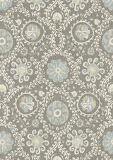 Oxus Casement Blue – close-up — Lewis & Wood behang