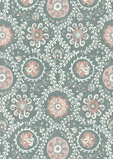 Oxus Marina Rose – close-up — Lewis & Wood stof