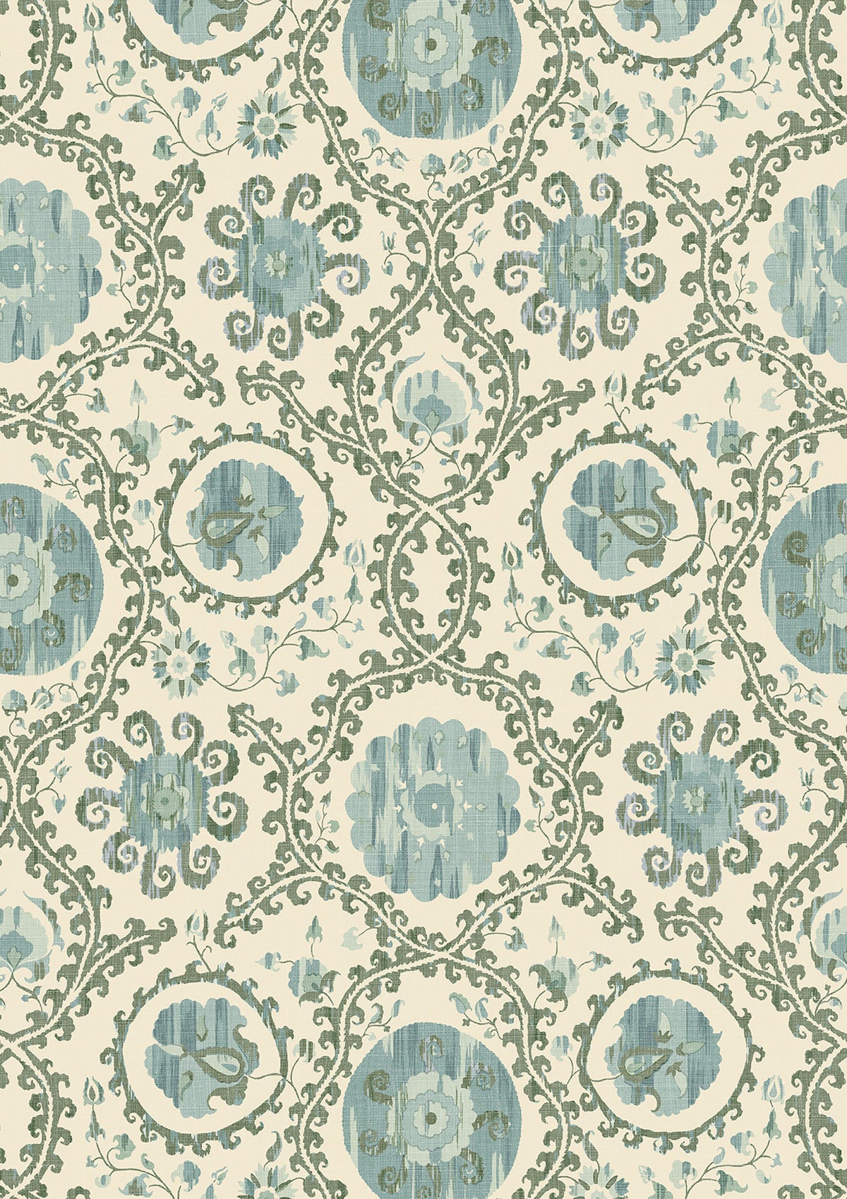 Oxus Ocean Blue – close-up — Lewis & Wood stof