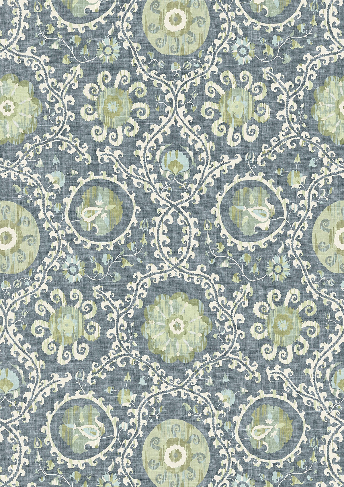 Oxus Persian Green – close-up — Lewis & Wood stof