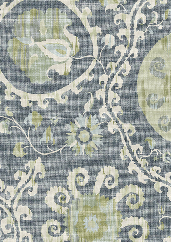 Oxus Persian Green — Lewis & Wood behang