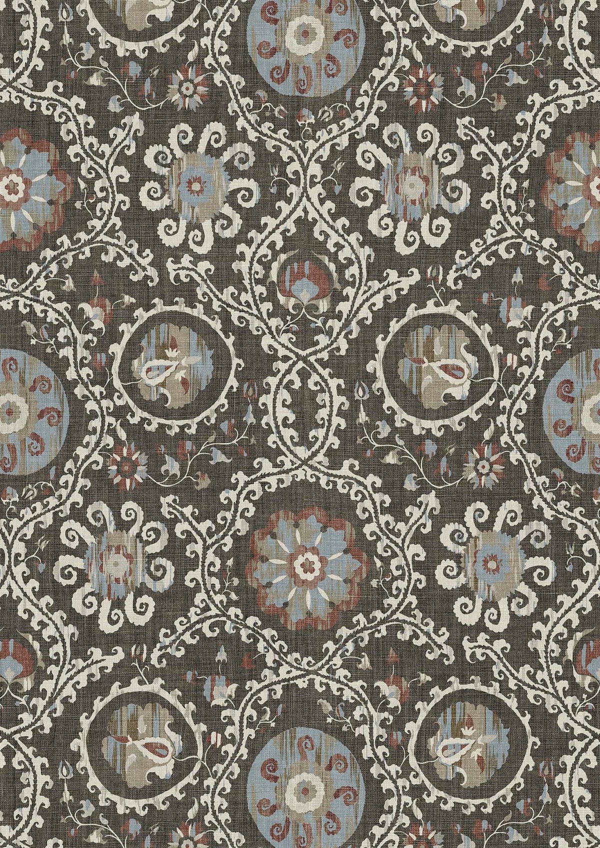 Oxus Turkish Brown – close-up — Lewis & Wood stof