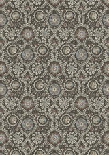Oxus Turkish Brown – volle breedte — Lewis & Wood behang