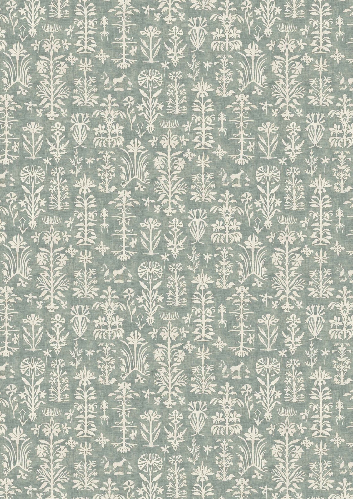 Papyrus Eau de Nil – volle breedte — Lewis & Wood behang