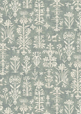 Papyrus Eau de Nil – close-up — Lewis & Wood behang