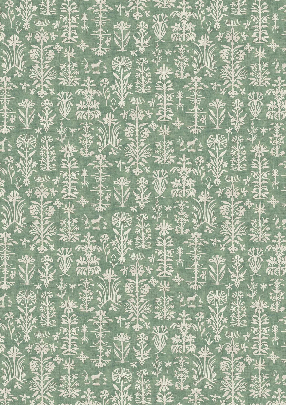 Papyrus Malachite – volle breedte — Lewis & Wood behang