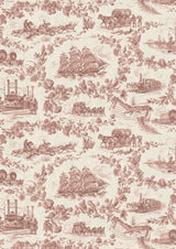 Pioneer Days Dusty Rose – volle breedte — Lewis & Wood stof