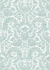 Pomegranate Fresco Marina – full width — Lewis & Wood fabric