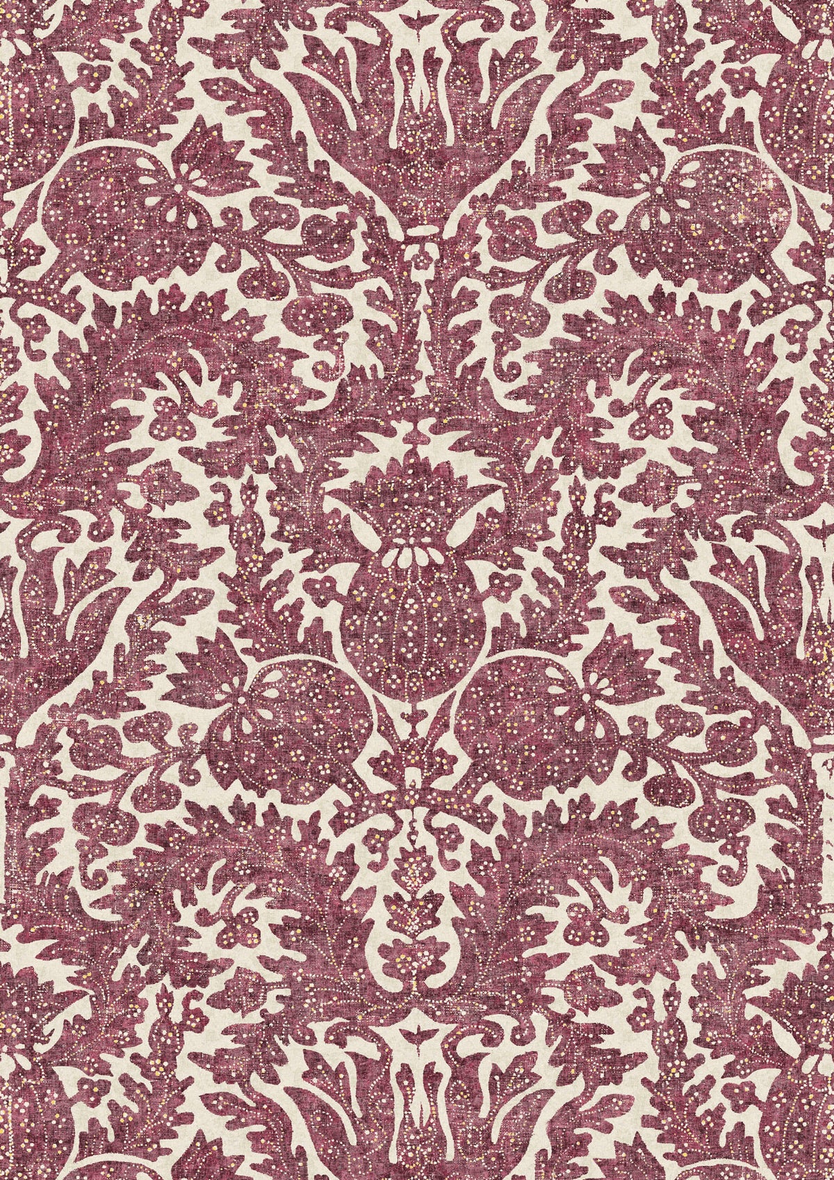 Pomegranate Raspberry – volle Breite — Lewis & Wood Stoff