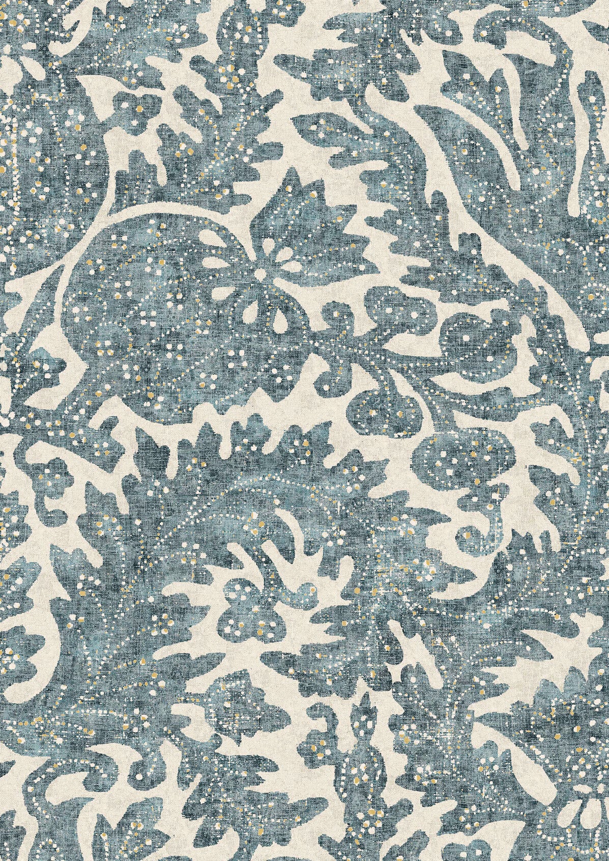Pomegranate Sea Holly – Nahaufnahme — Lewis & Wood Stoff