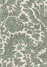 Pomegranate Verdigris – Nahaufnahme — Lewis & Wood Stoff