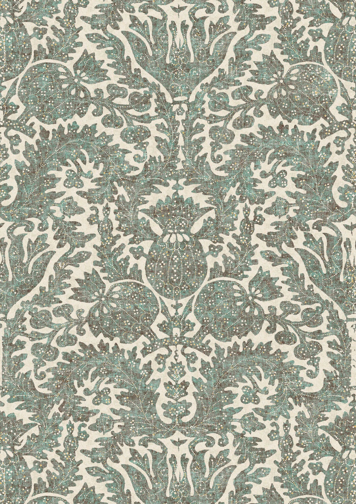 Pomegranate Verdigris – volle breedte — Lewis & Wood behang