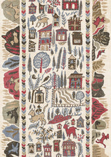 Ravi Ribbon Peat Pomegranate — Lewis & Wood behang