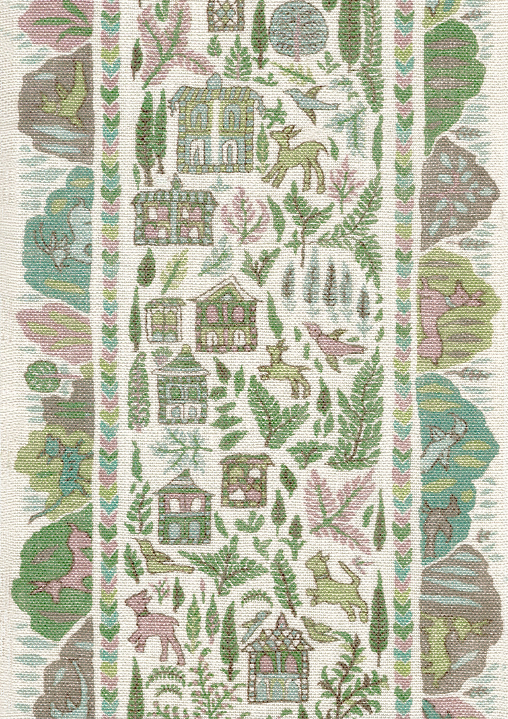 Ravi Ribbon Pistachio Rose — Lewis & Wood stof