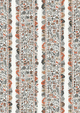 Ravi Ribbon Satsuma Soot – close-up — Lewis & Wood stof