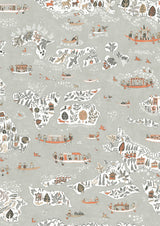 Regatta Satsuma Soot – close-up — Lewis & Wood stof