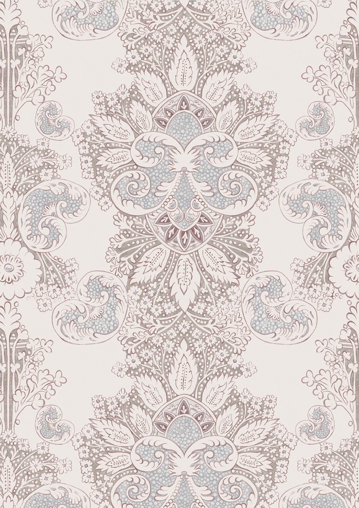 Rococo Linen Fritillary – close-up — Lewis & Wood stof