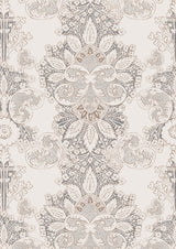 Rococo Linen Sparrow – close-up — Lewis & Wood stof