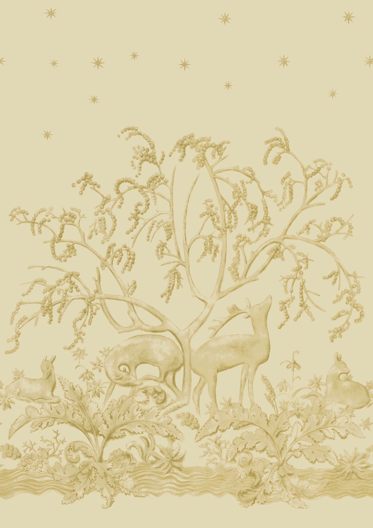 Sika Lemonwood – hel bredd — Lewis & Wood tapet