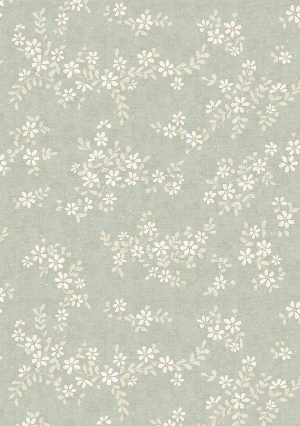 Stellata Mistletoe – volle Breite — Lewis & Wood Tapete