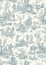 Toile Baptiste Celeste – Nahaufnahme — Lewis & Wood Stoff