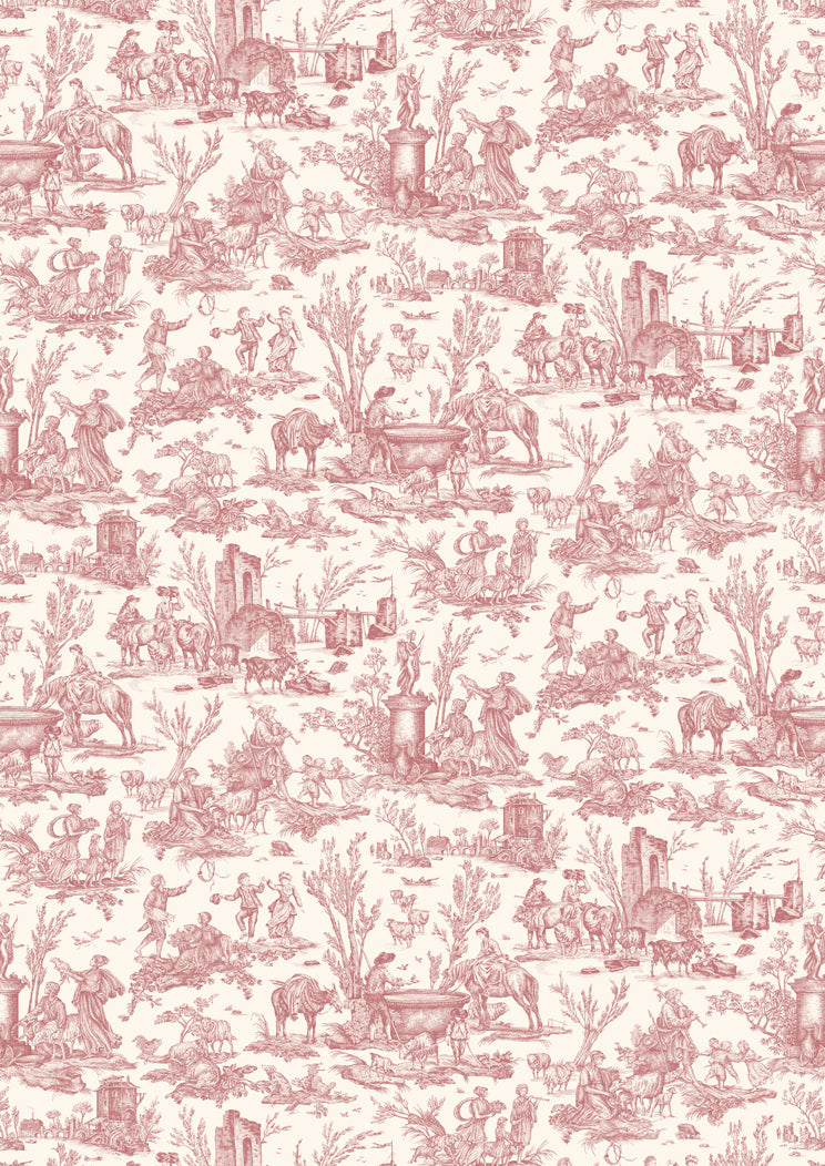 Toile Baptiste Cerise – volle Breite — Lewis & Wood Stoff