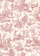 Toile Baptiste Cerise – Nahaufnahme — Lewis & Wood Stoff
