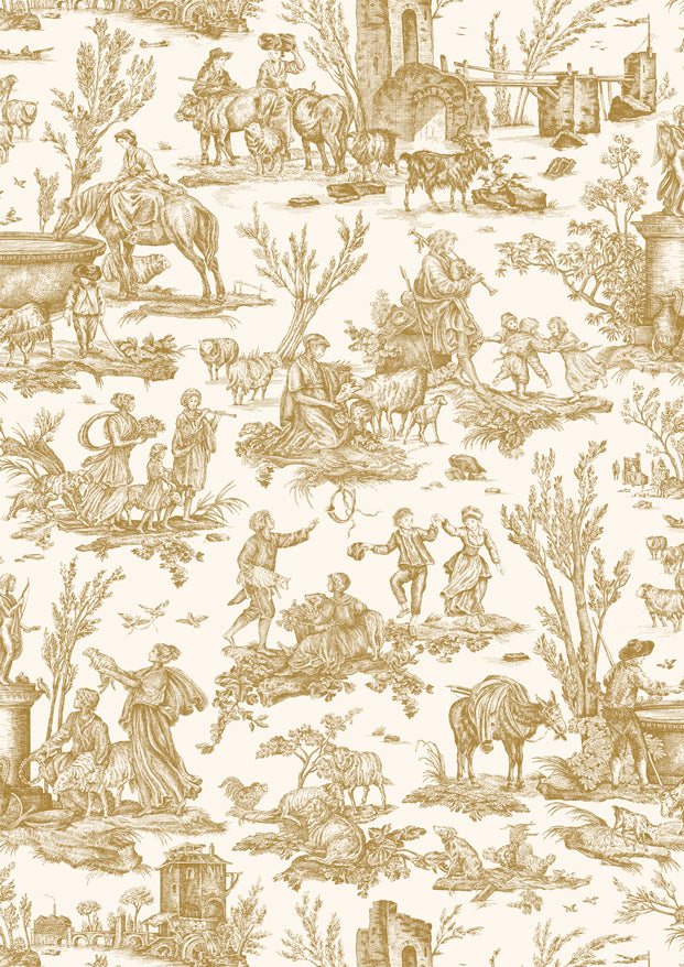 Toile Baptiste Dijon – Nahaufnahme — Lewis & Wood Stoff