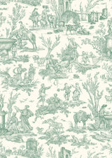 Toile Baptiste Jade – Nahaufnahme — Lewis & Wood Stoff