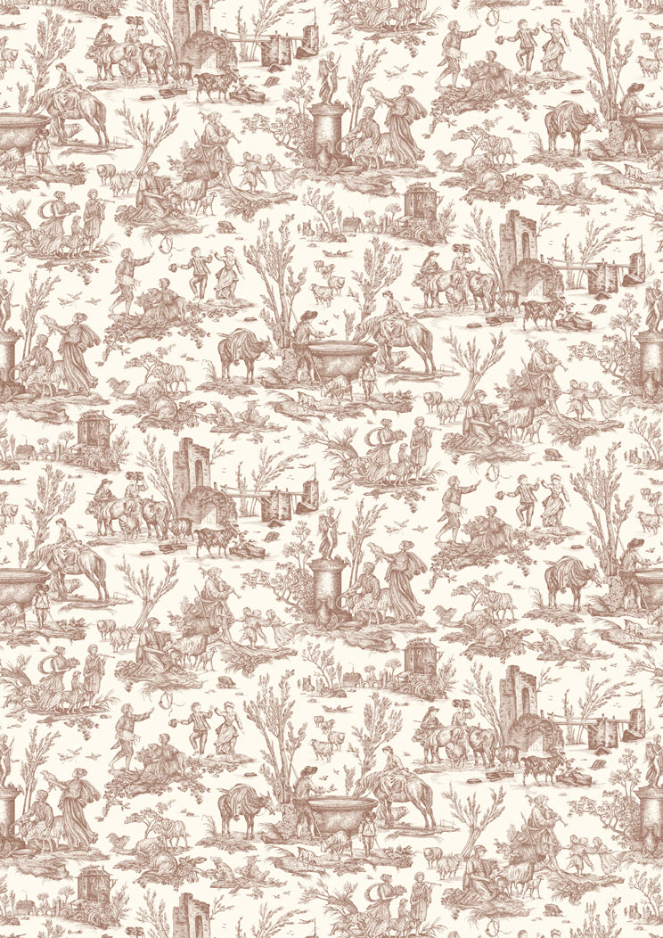 Toile Baptiste Marron – volle Breite — Lewis & Wood Stoff