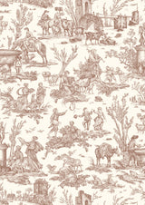 Toile Baptiste Marron – Nahaufnahme — Lewis & Wood Stoff
