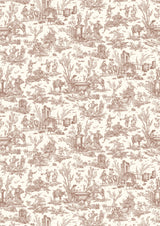 Toile Baptiste Marron – hel bredd — Lewis & Wood tapet