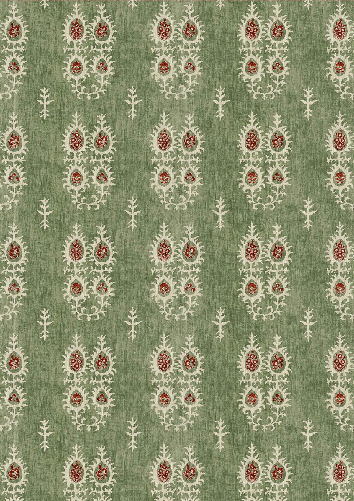 Tribal Limpopo Green – volle breedte — Lewis & Wood stof